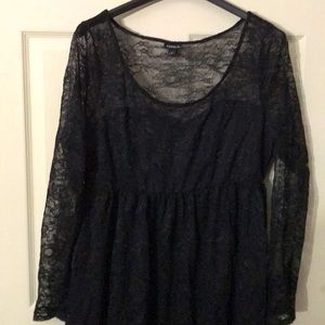 Black lace dress